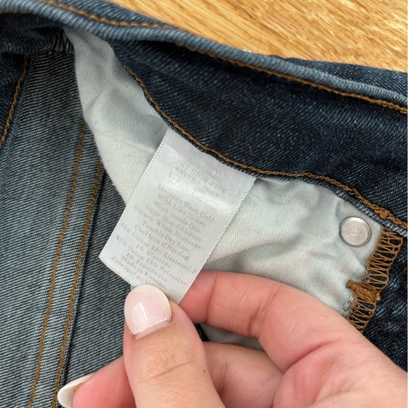 Everlane 25 Ankle High Rise Skinny Jeans (dark wash) - Picture 3 of 6